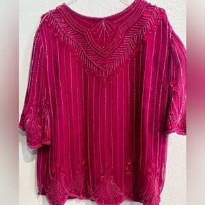 Vintage Beaded and Sequin‎ blouse